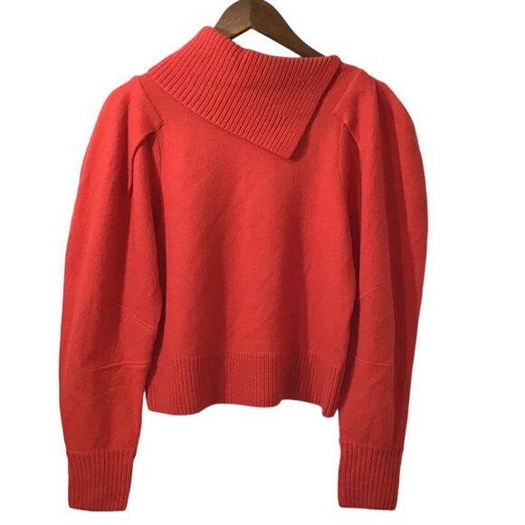 ULLA JOHNSON Red Riley Cowl Neck Pullover 
Sweater Size Small - Picture 2 of 11